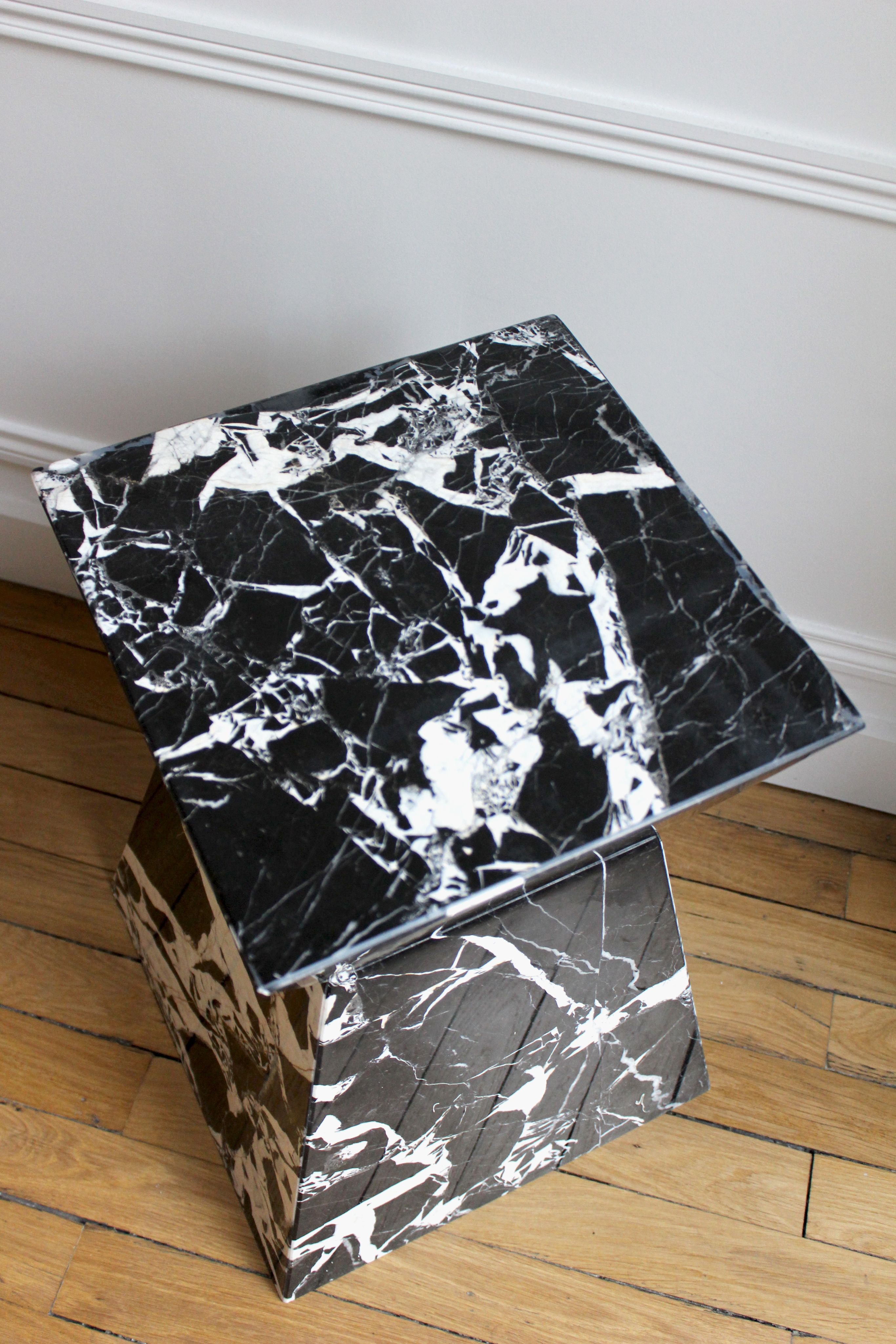 Aria Antique Marble Side Table by Marbera · LAK Gallery