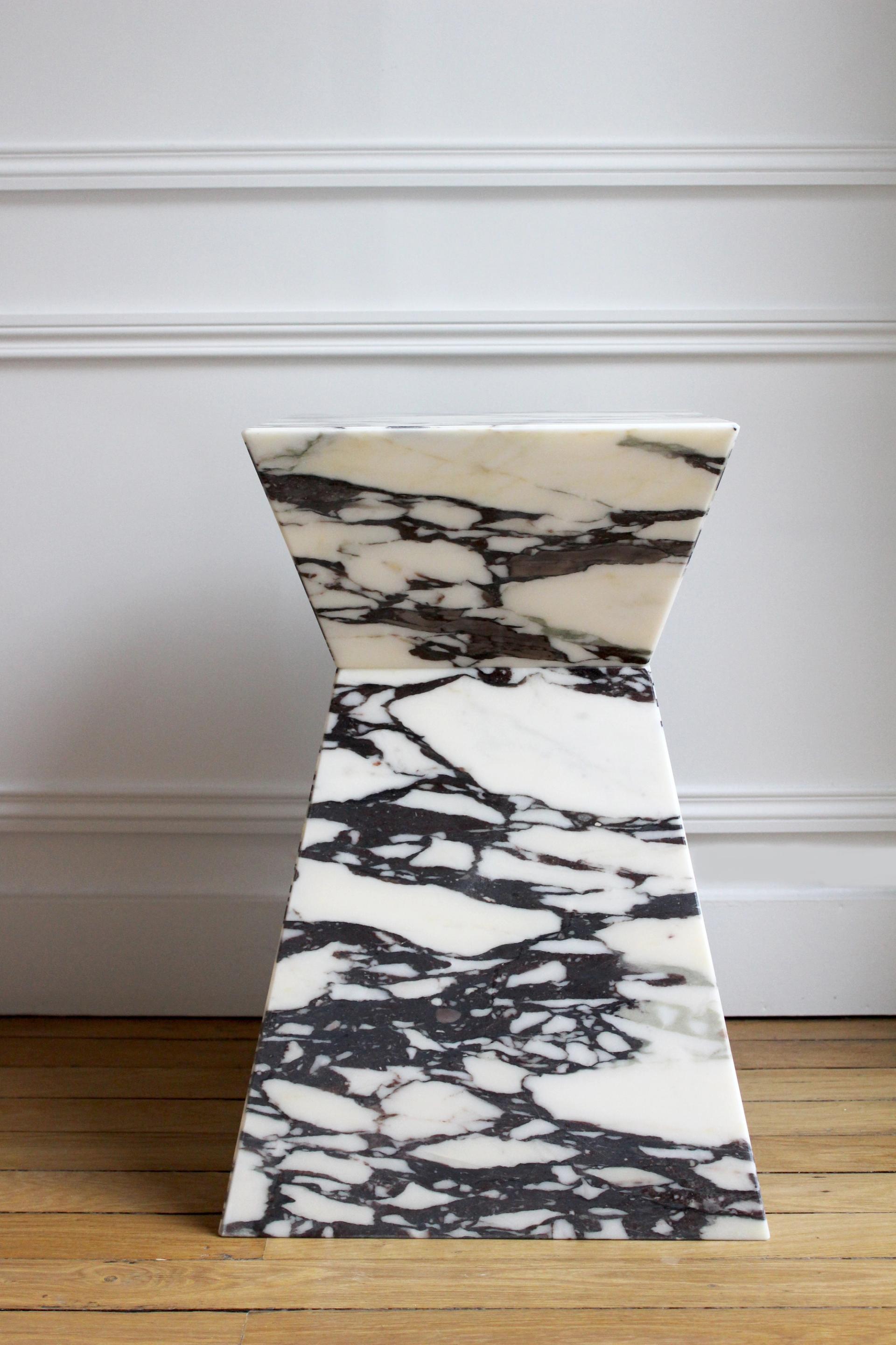 Aria Viola Marble Side Table