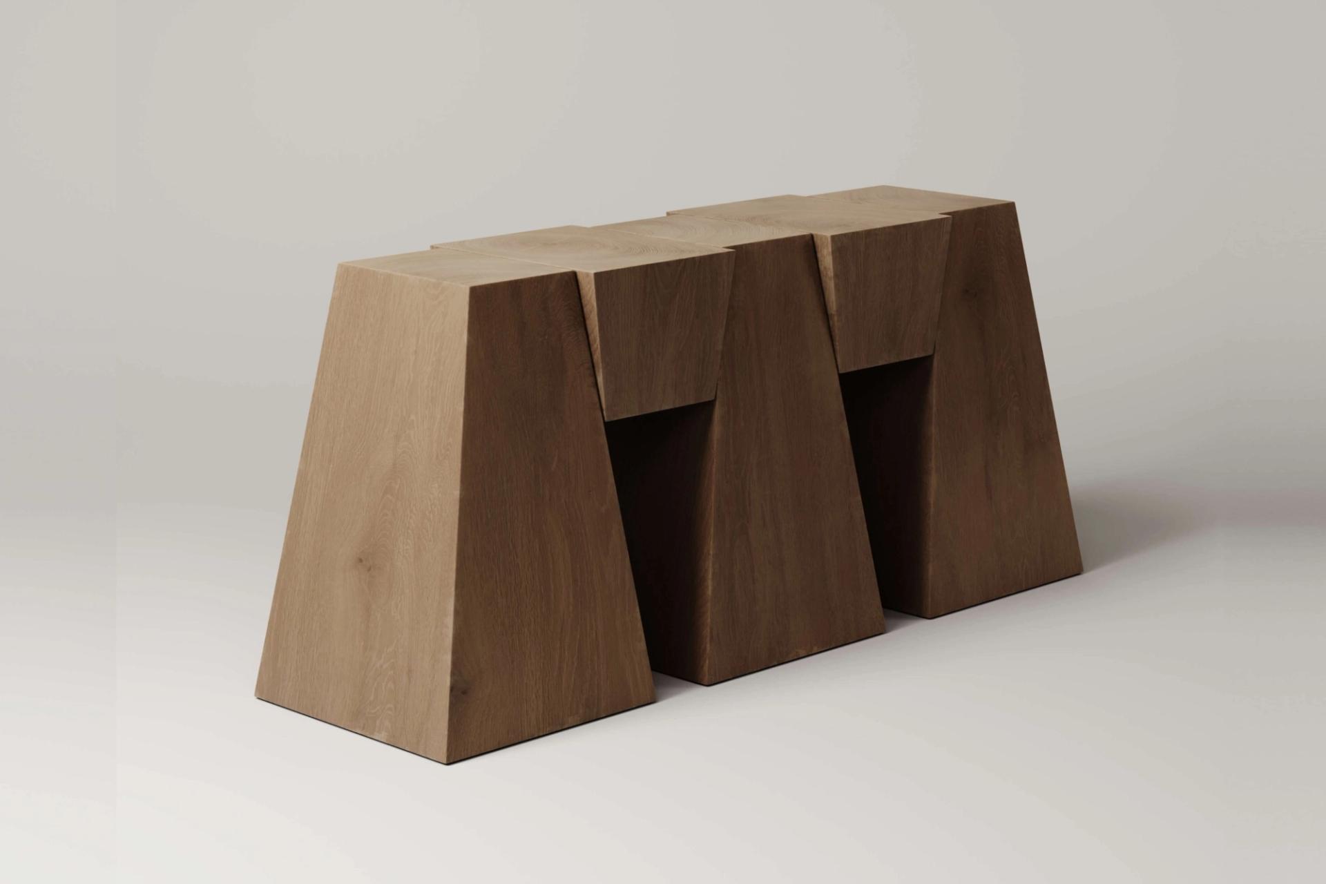 M_006 White Oak Console
