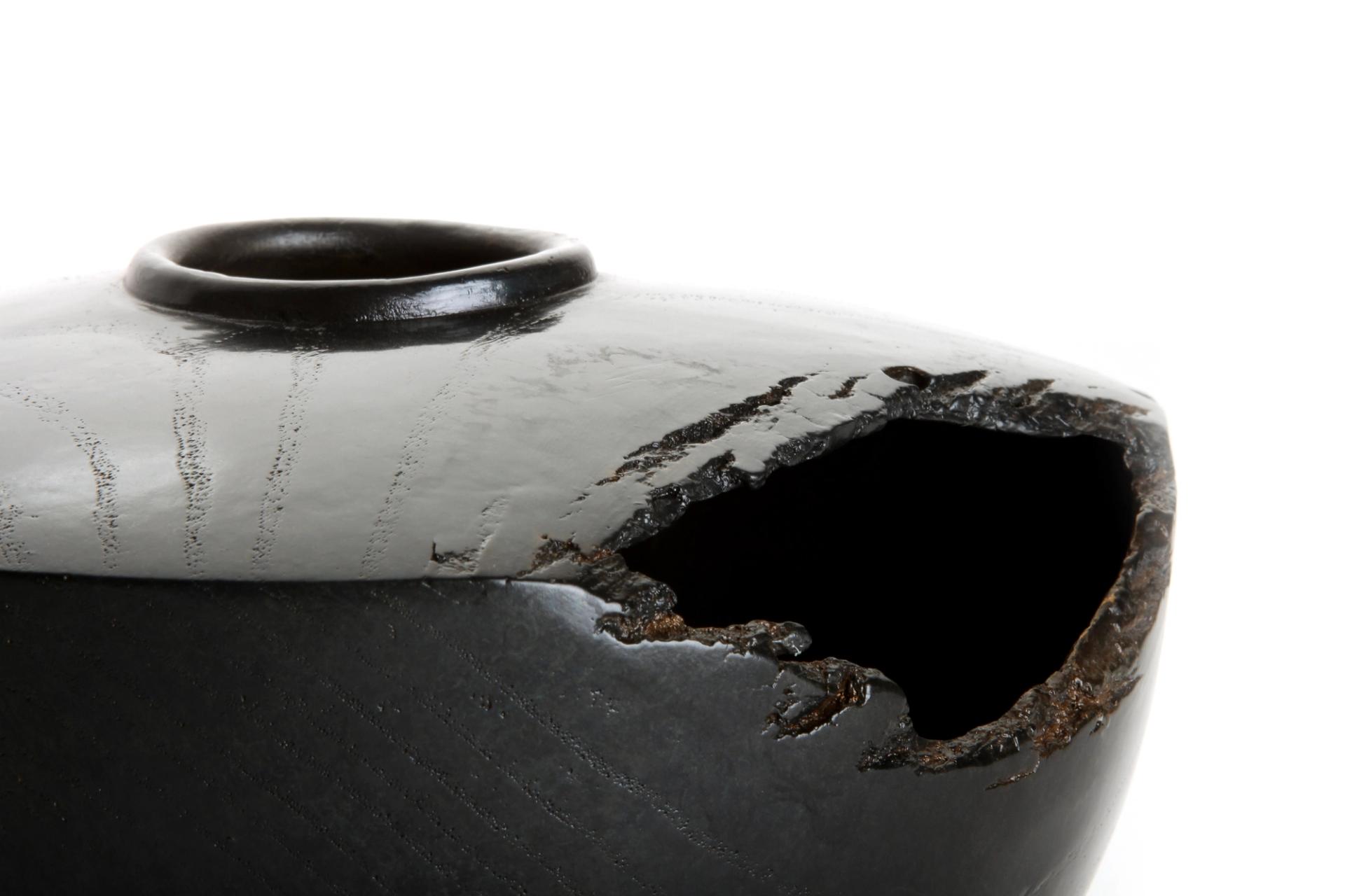 Ebonized Terra Vase