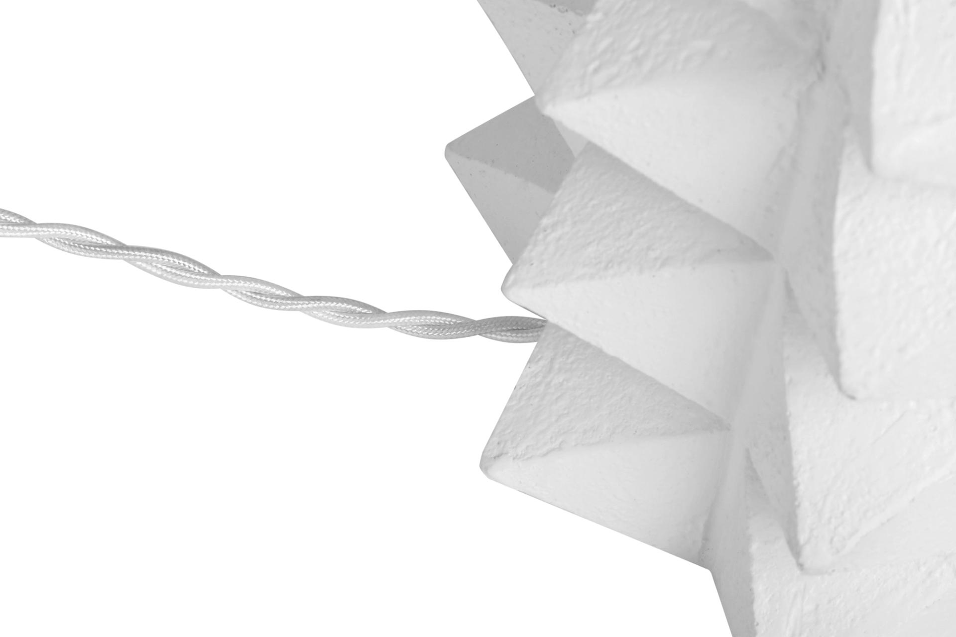 Tall Toria Table Lamp in White Plaster