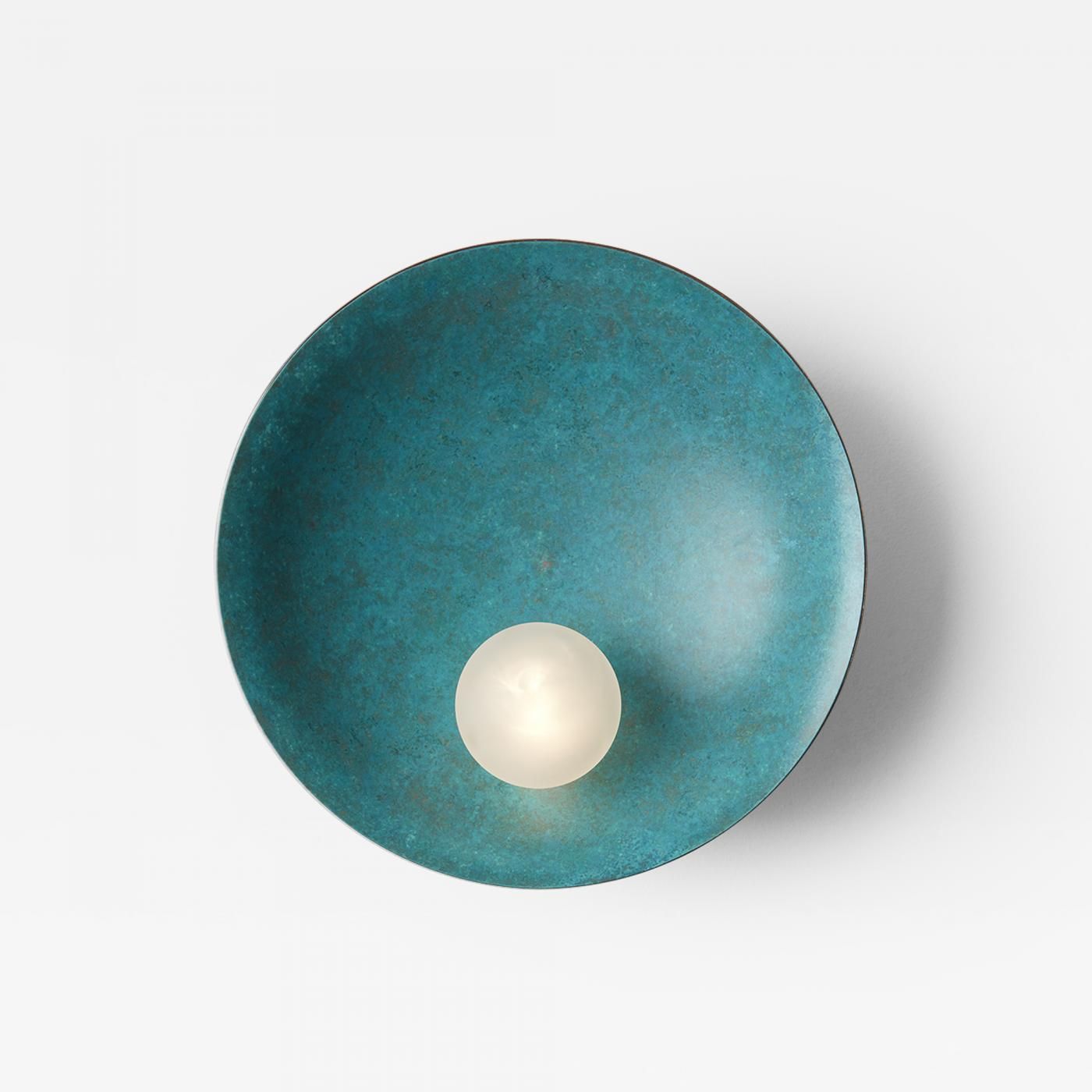 Oyster Verdigris Wall Lamp