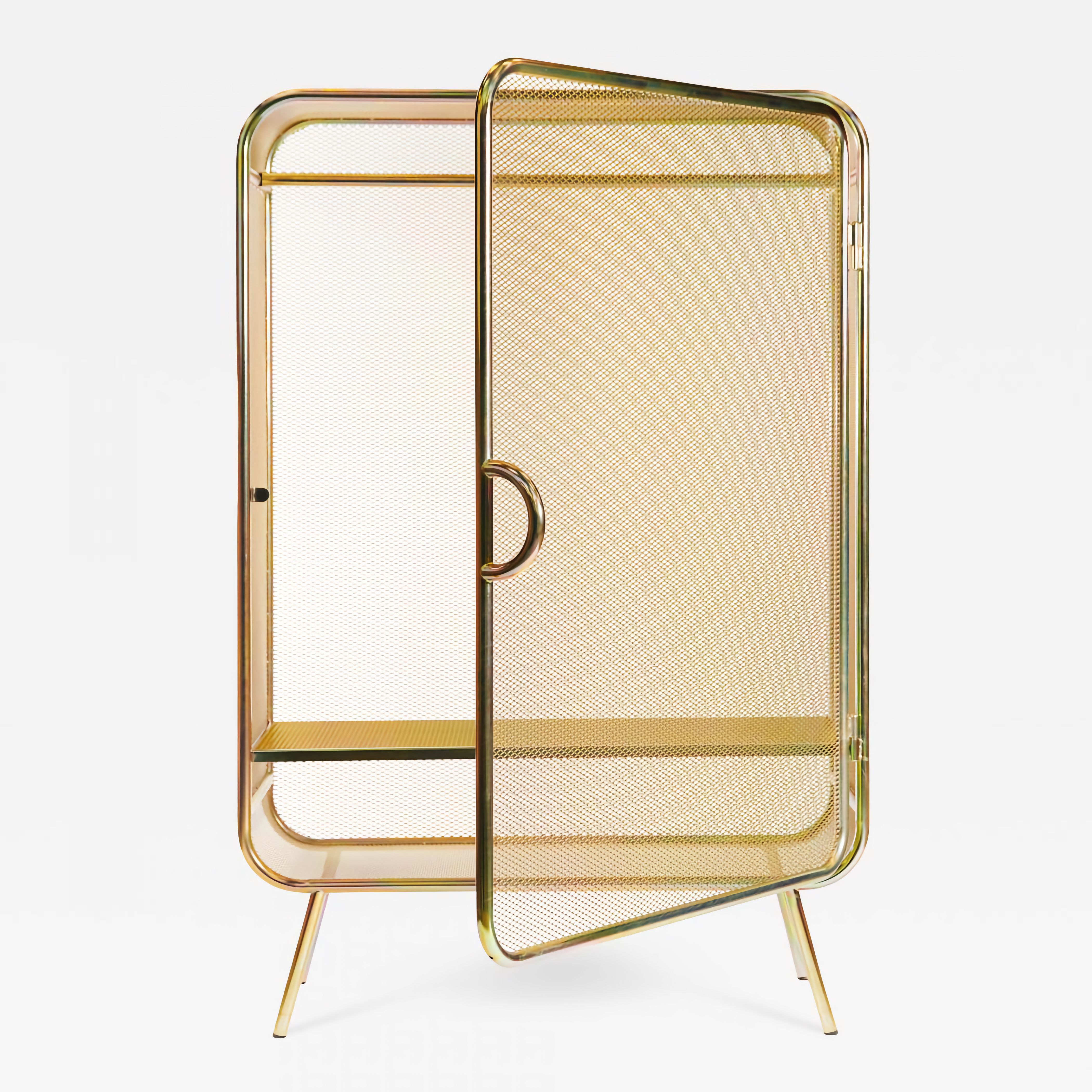 Large Harold Cabinet Gold by Jesse Visser · LAK Gallery