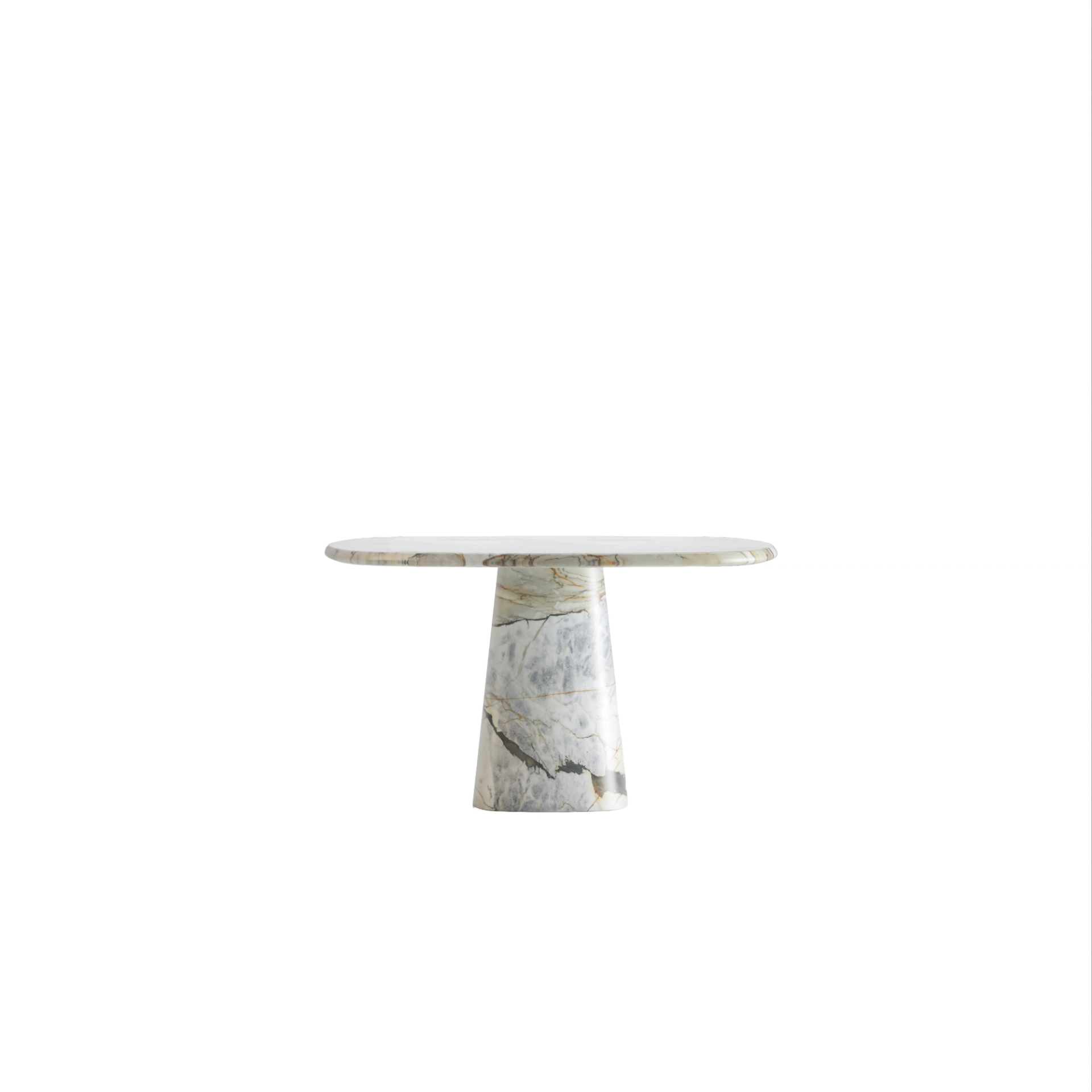 Calacatta Macchia Vecchia Wedge Dining Table