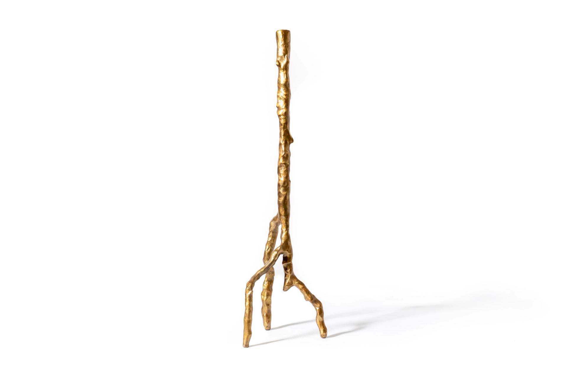 Forester Candlestick (Gold Dusted)
