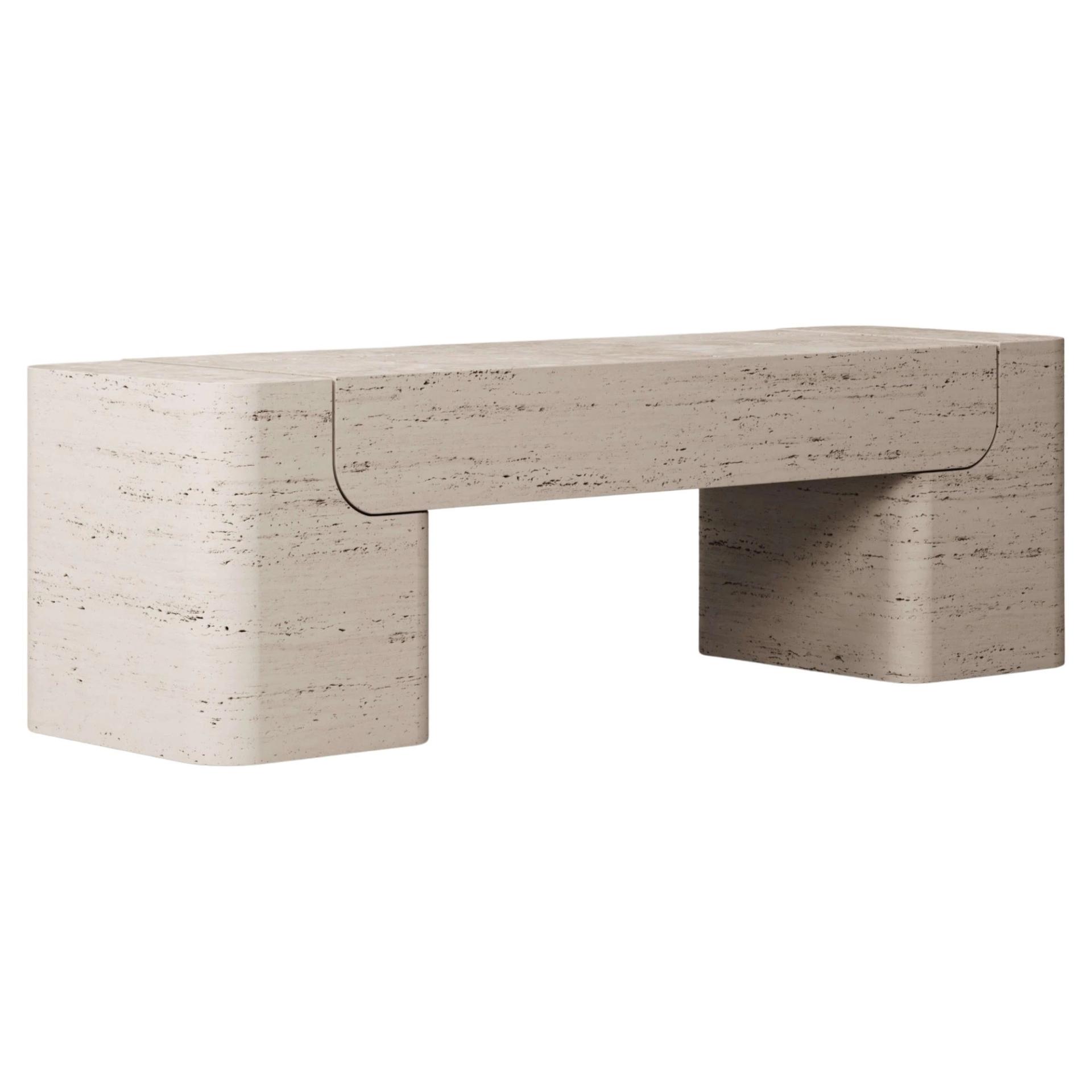 M_005 Travertine Bench