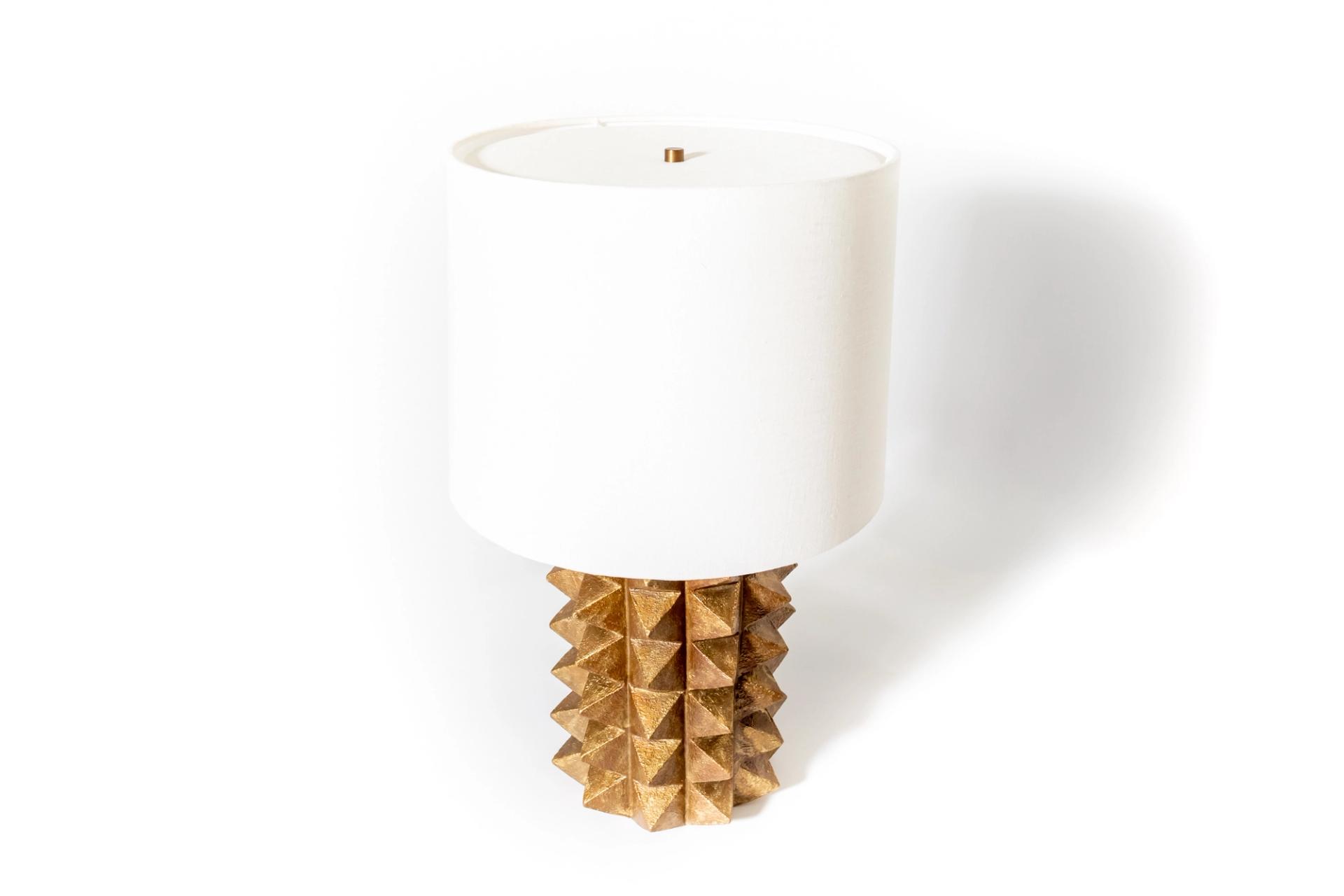 Tall Toria Table Lamp in Gold Dusted