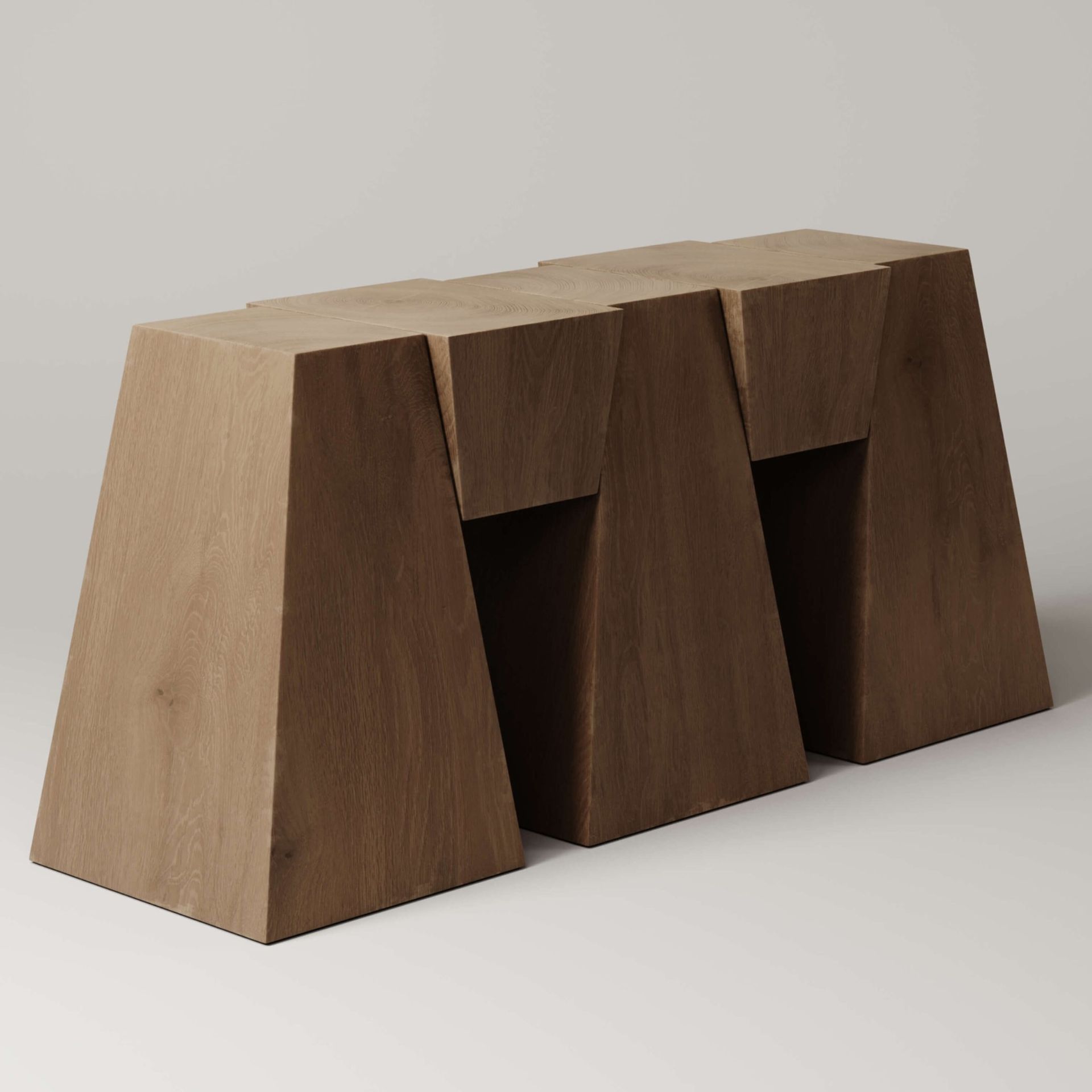 M_006 White Oak Console