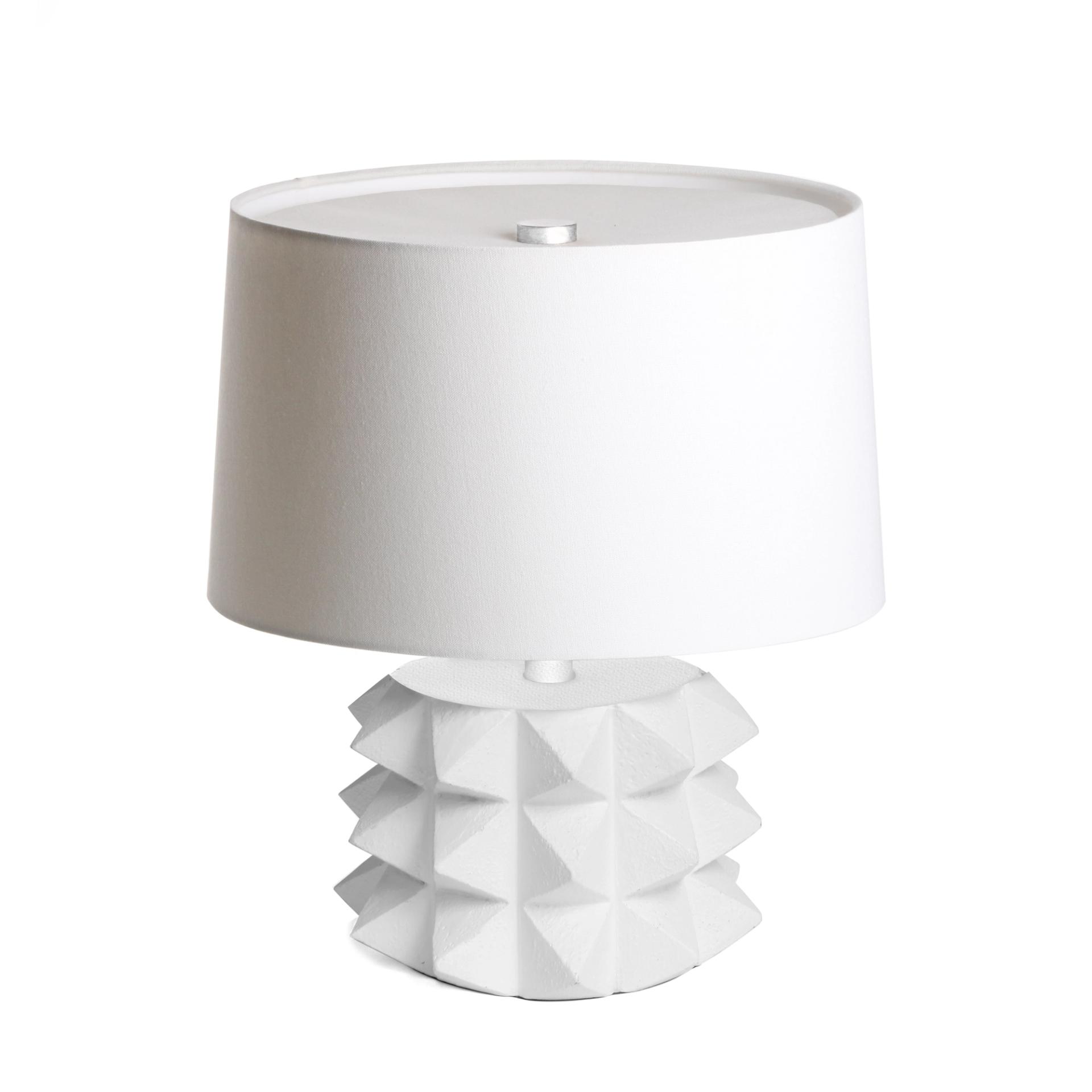 Toria Table Lamp in White Plaster