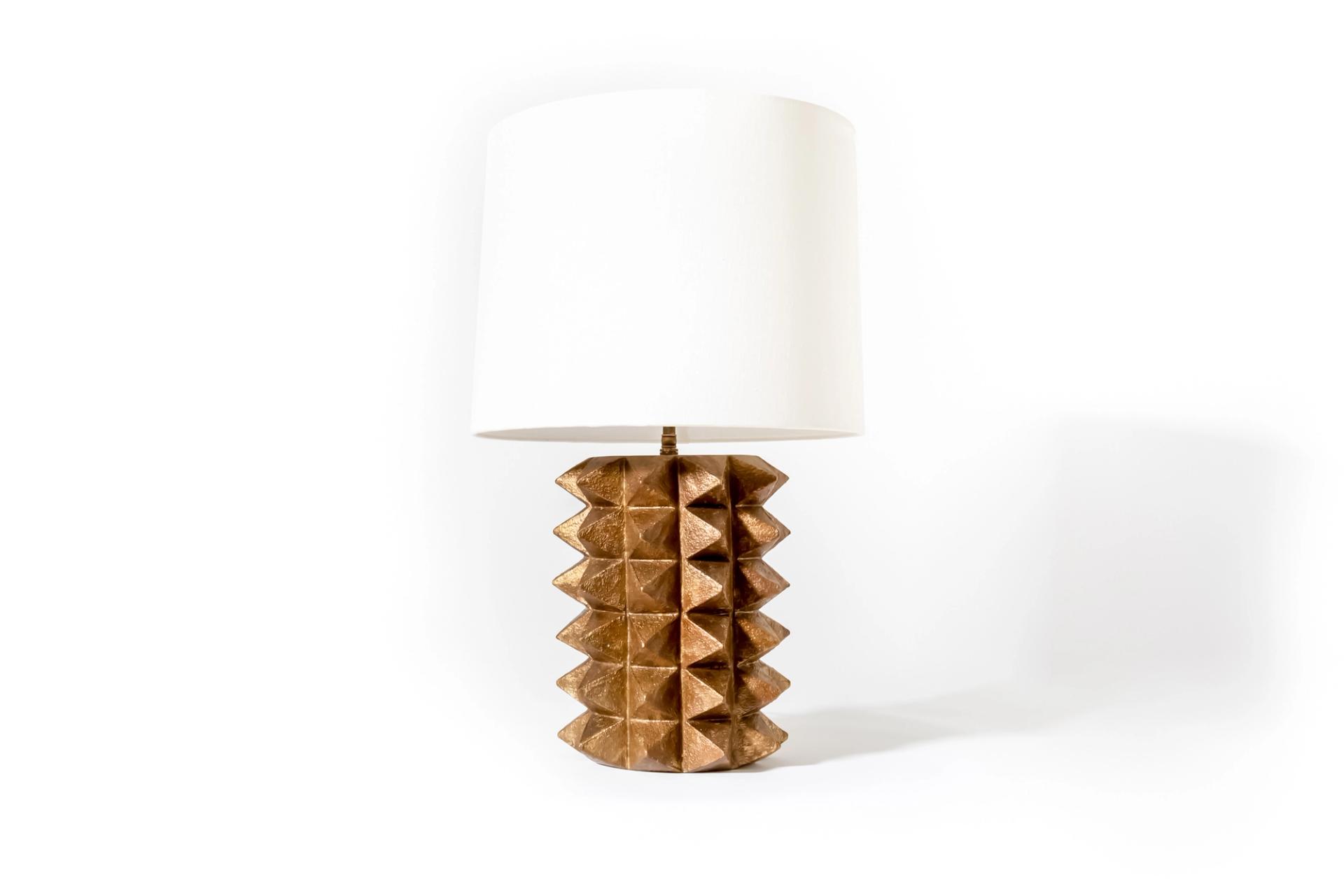 Tall Toria Table Lamp in Gold Dusted