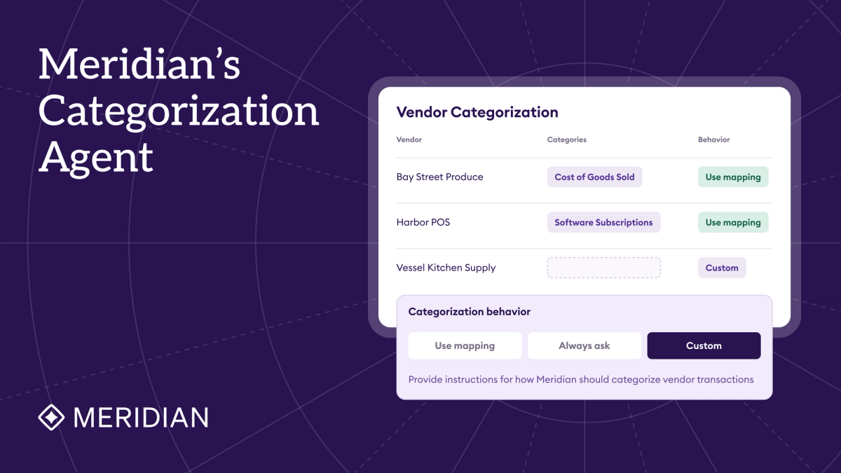 Meridian’s Categorization Agent