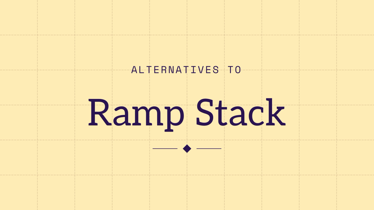 Meridian title card reading "Alternatives to Ramp Stack"