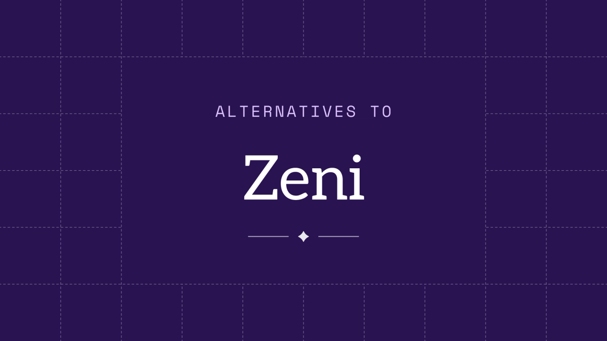 Meridian title card reading "Alternatives to Zeni"