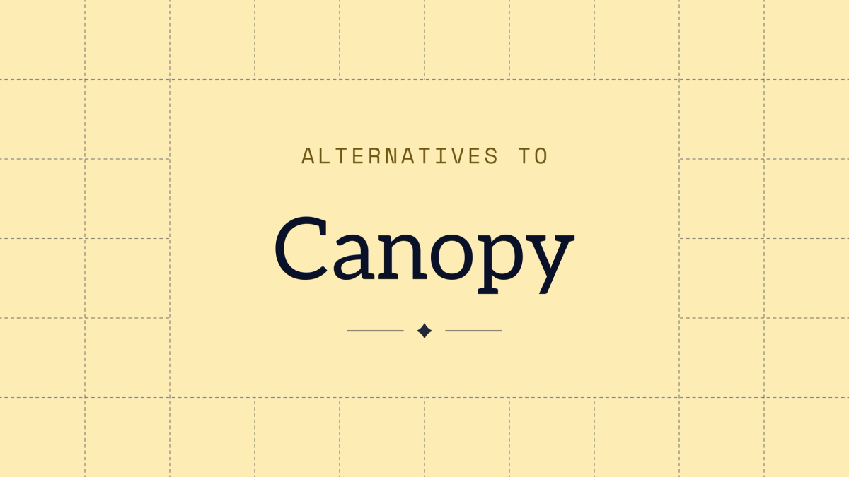 Meridian title card reading "Alternatives to Canopy"
