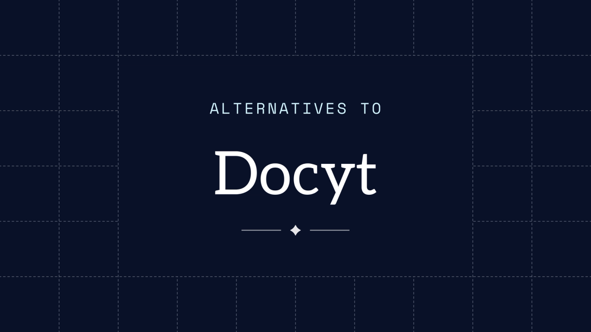 Meridian title card reading "Alternatives to Docyt"