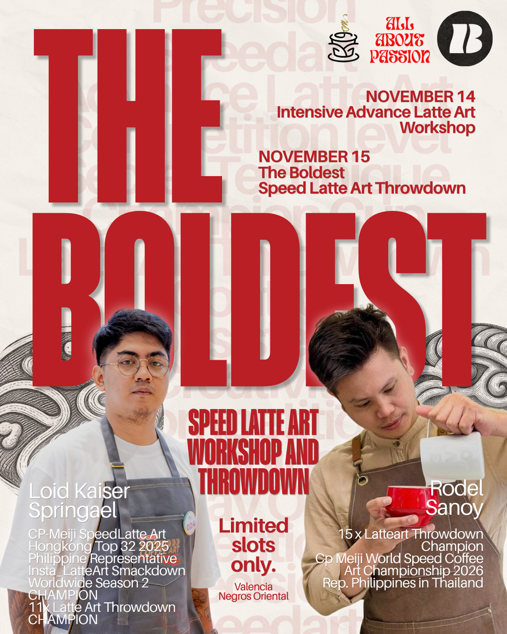 The Boldest Speed Latte Art Workshop and Throwdown