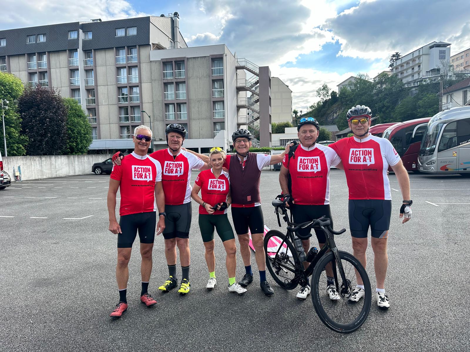 Wasps Legends & Action for A-T cyclists