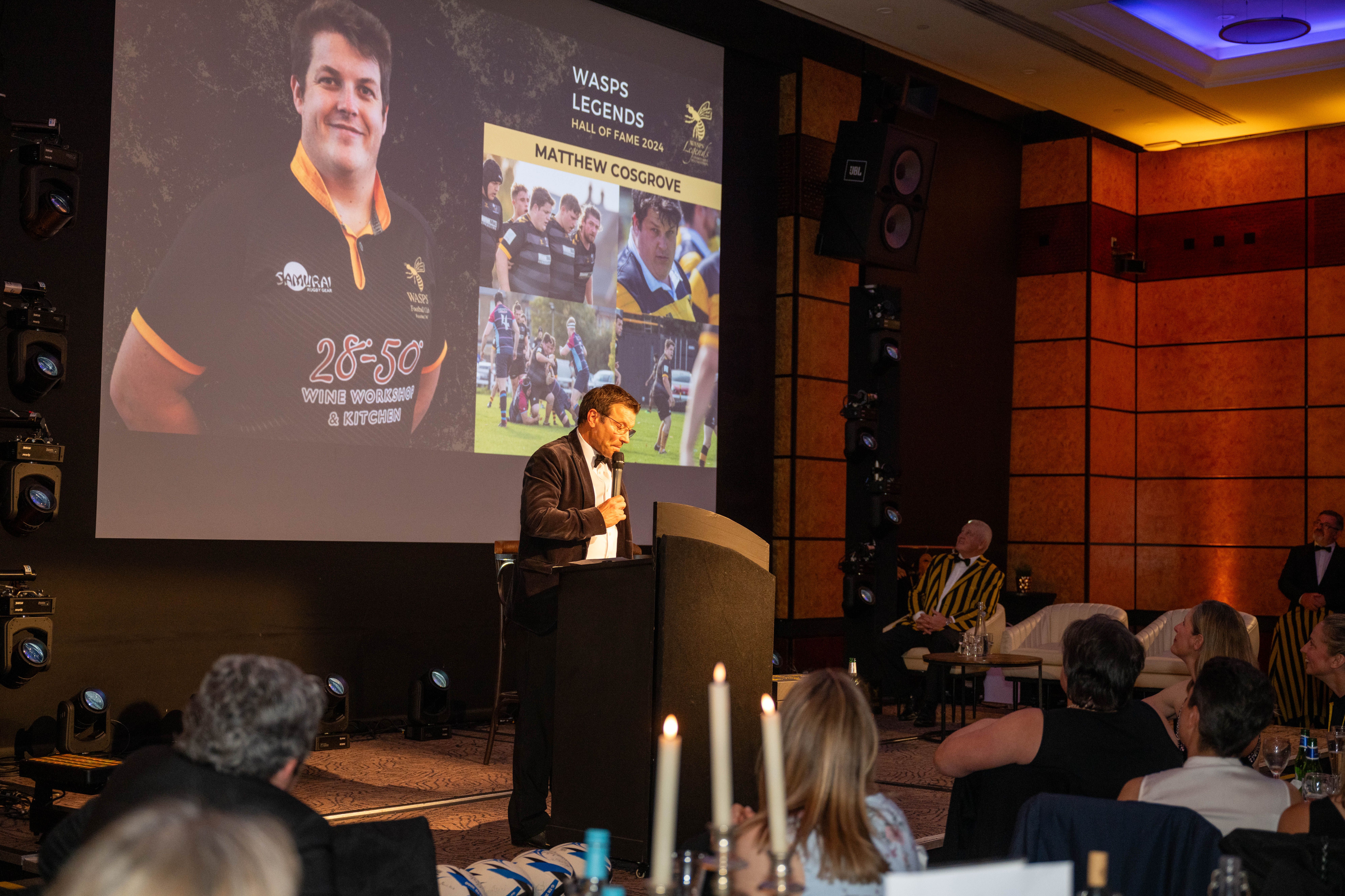 Rob Andrew MBE discusses Wasps Legends Hall of Fame Inductee Matthew Cosgrove