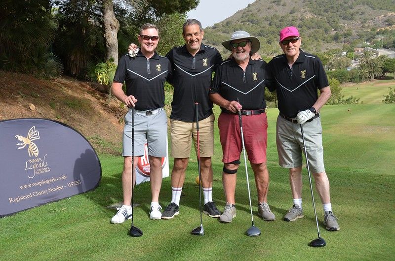 Golf team at the Wasps Legends Rugby Golf Classic La Manga 2024