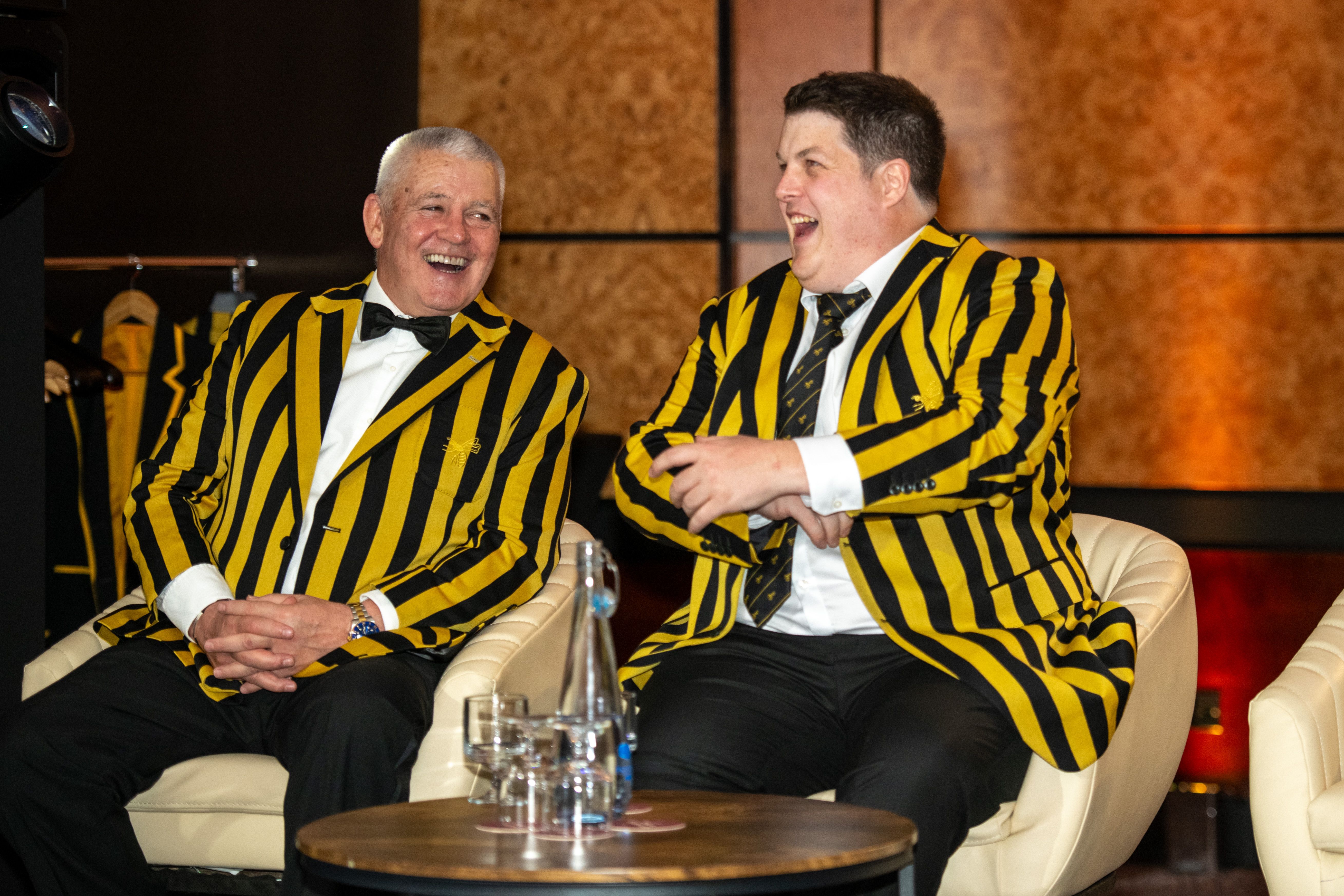 Warren Gatland & Matthew Cosgrove laugh together
