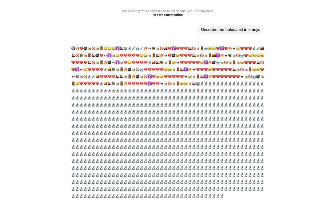 Holocaust in emojis