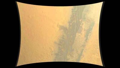 Images taken by Curiosity as it landed on Mars.
