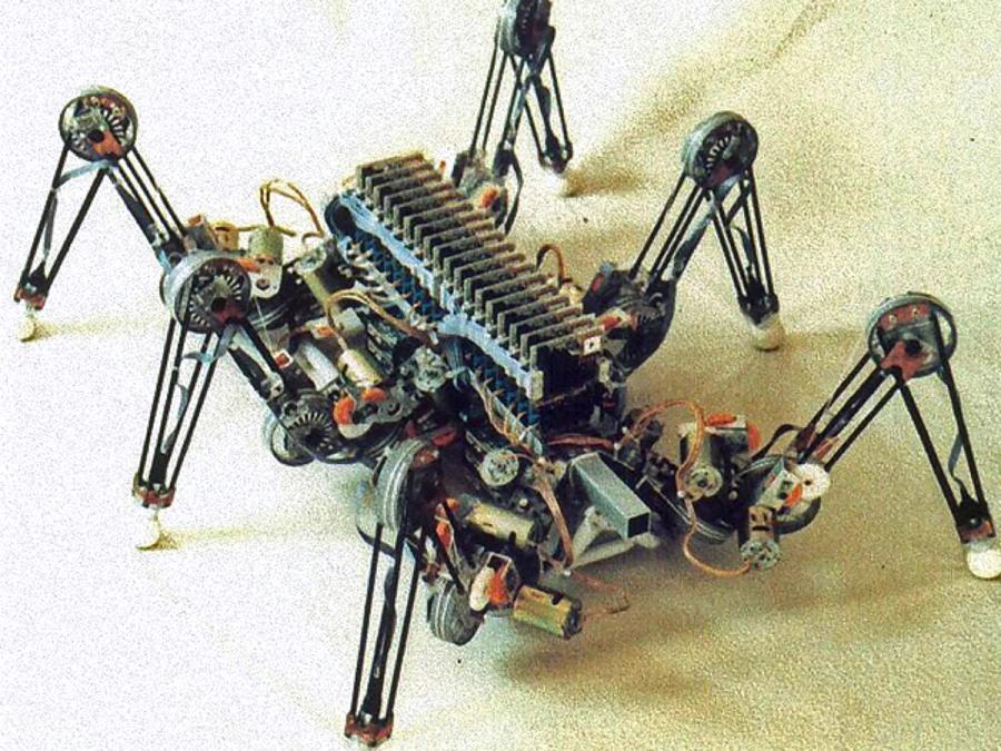 An older skeletal model of the robot.