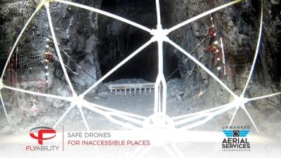 Drones in underground mining.