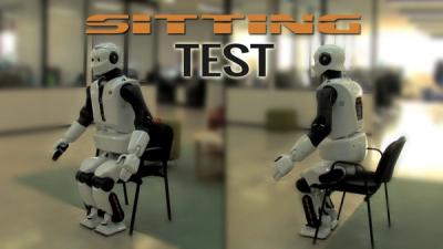 REEM-C sitting test.