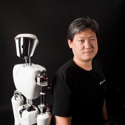 UCLA roboticist Dennis Hong, the creator of CHARLI, describes how the humanoid learned how to walk and became a robot soccer star.