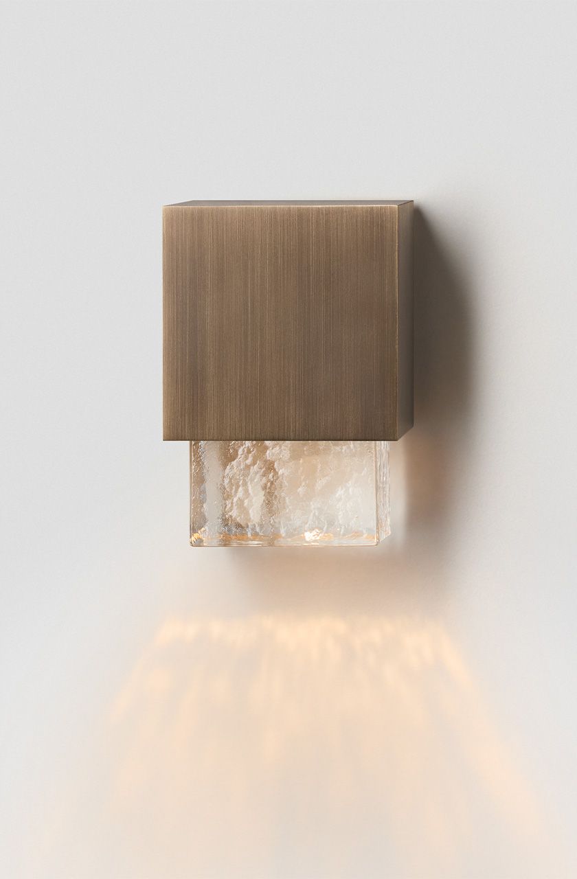 The Cubo is a Light fixture made in canada offered as a wall sconce, pendant light and up/down light sconce.