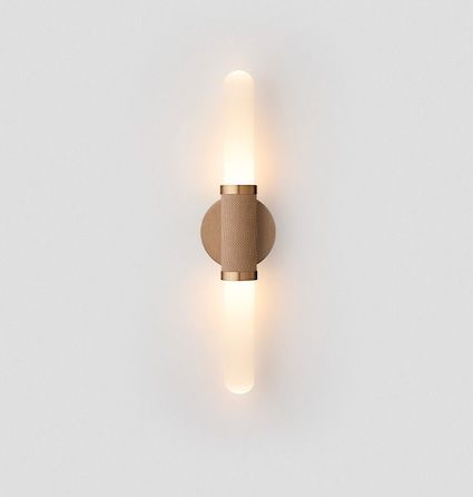 Above 90 represents Articolo. This is the scandal wall sconce/ wall lamp light fixture by Articolo. A high quality light fixture.