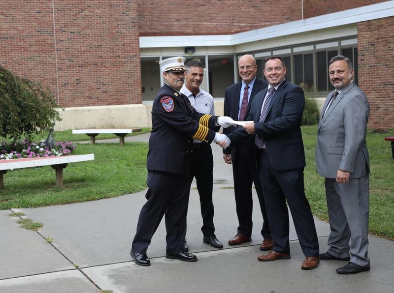 Huntington Manor Fire Department Donates to Stimson Middle School