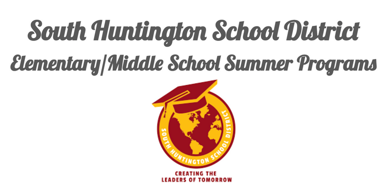 SHUFSD Elementary & Middle School Summer Programs