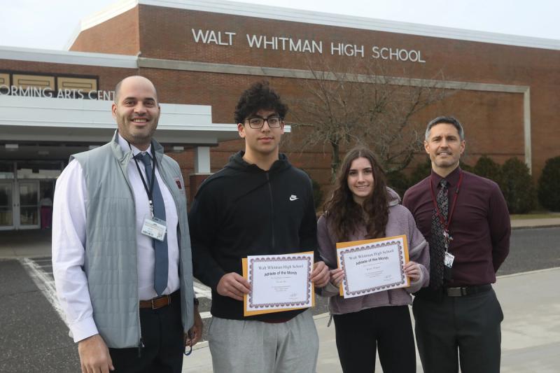 Walt Whitman's December Athletes of the Month
