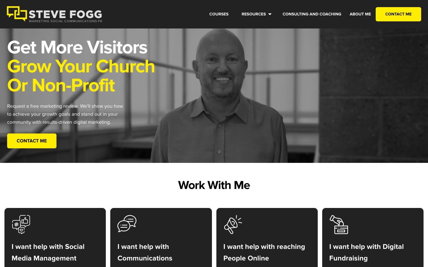 Steve Fogg website homepage