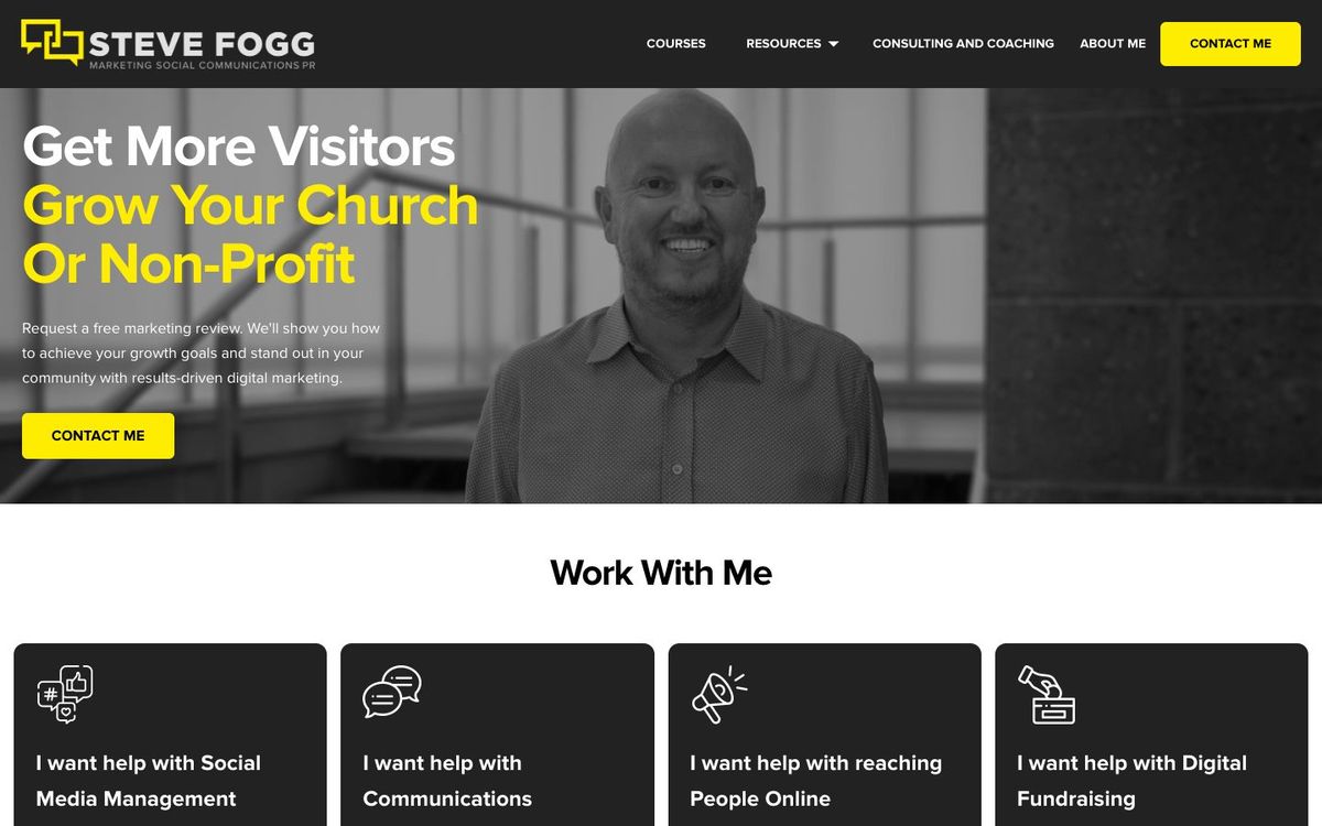 Steve Fogg website homepage