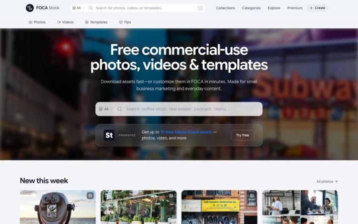 FOCA website homepage