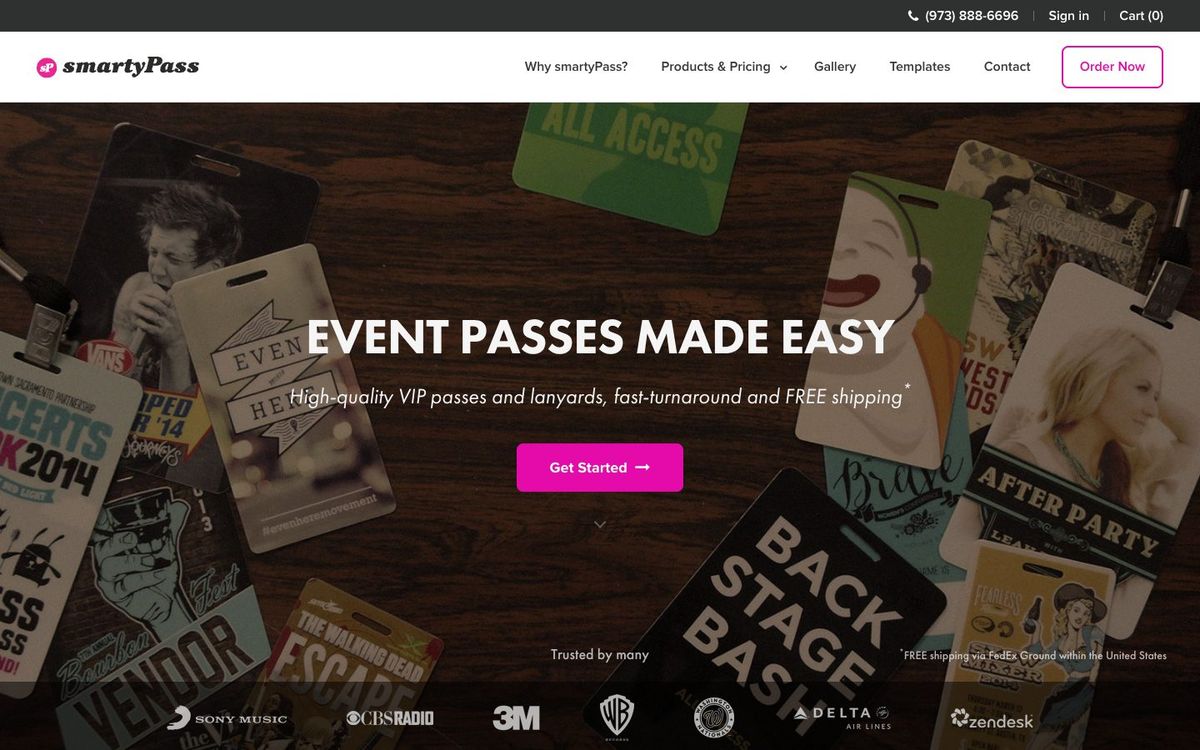 Smarty Pass website homepage