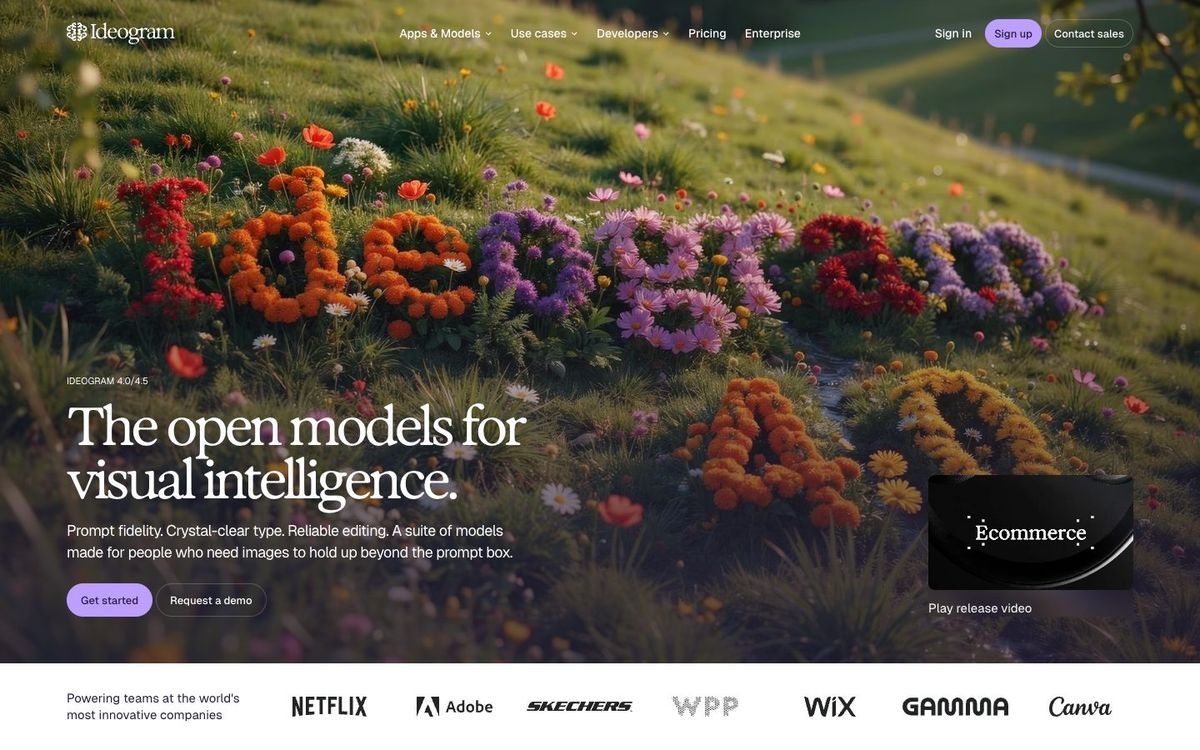 Ideogram website homepage