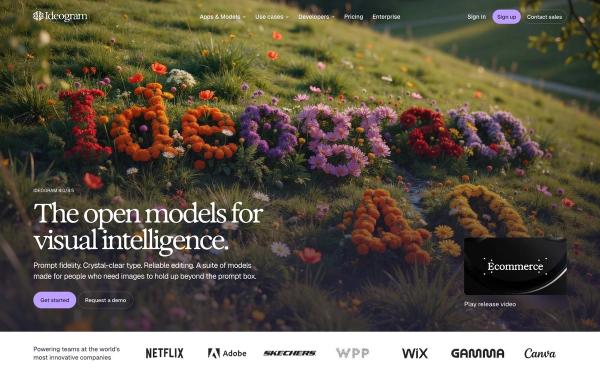 Ideogram website homepage
