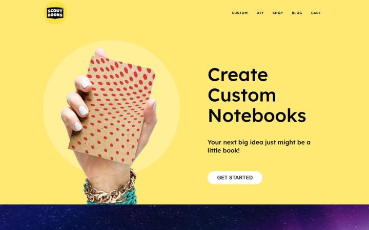 Scout Books website homepage