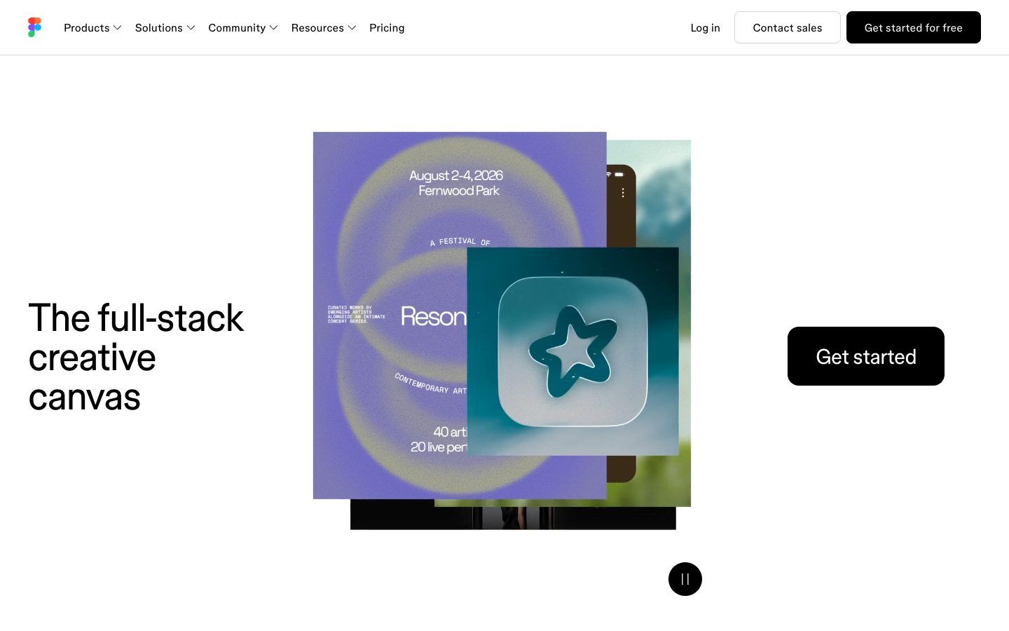 Figma website homepage