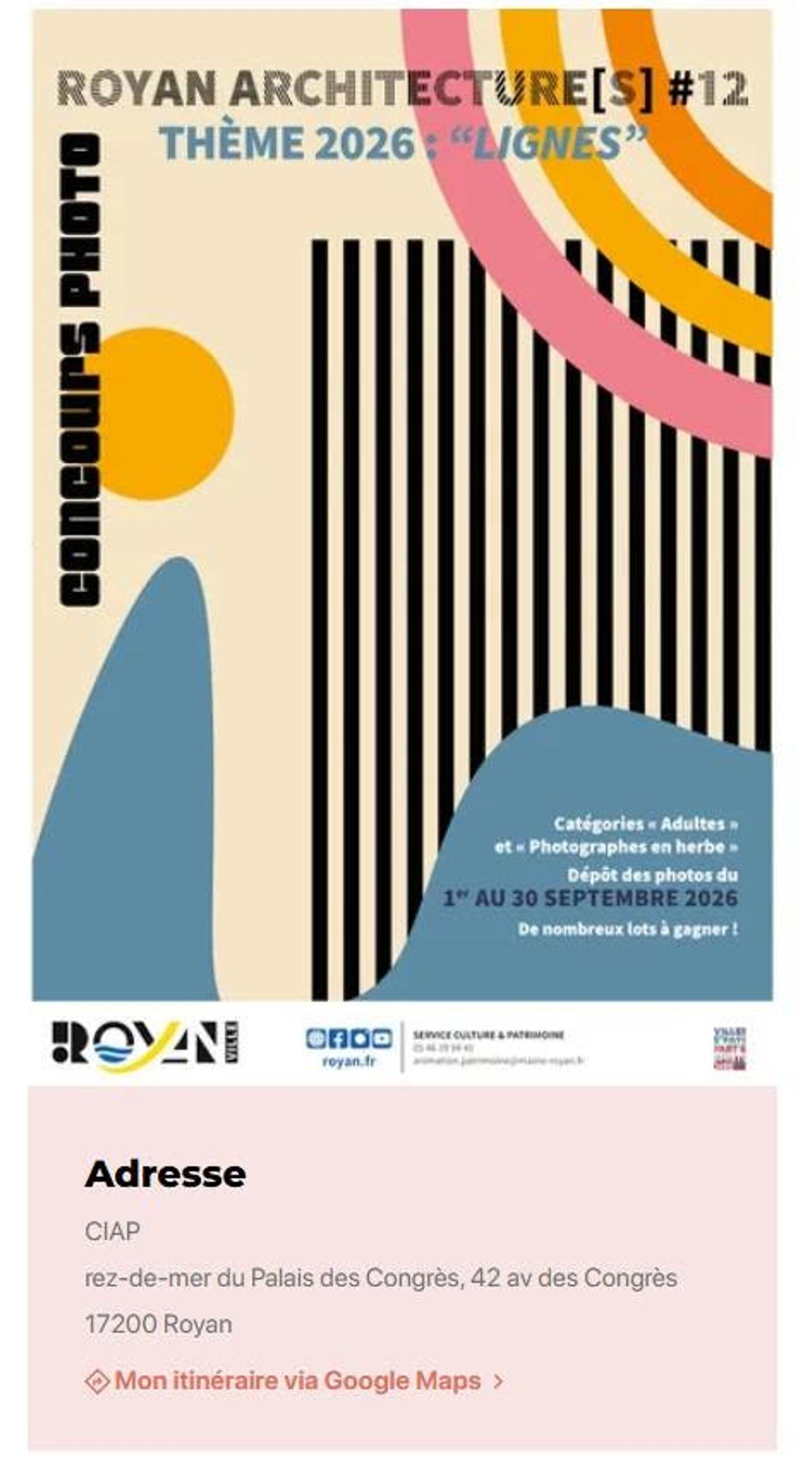 Concours Royan architecture 2026