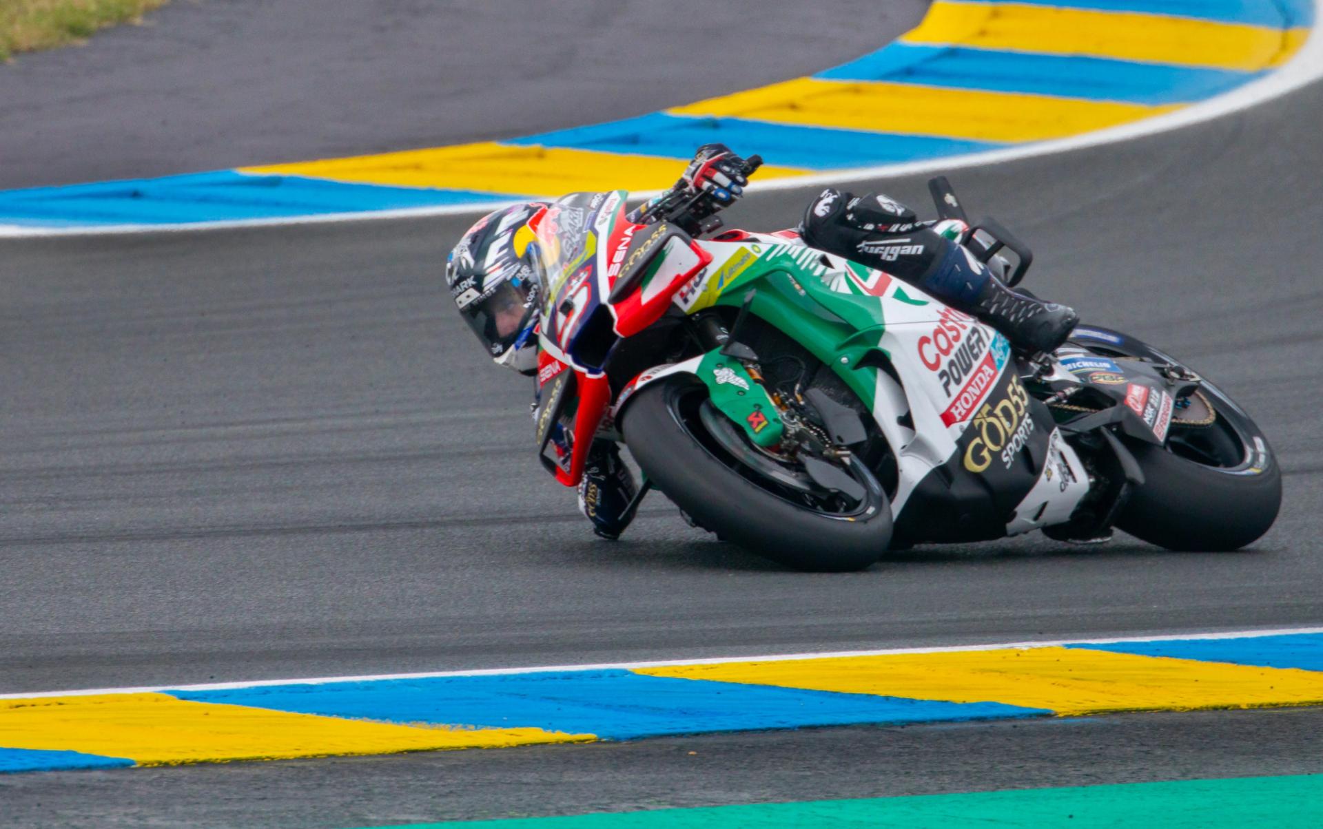 GP de France. Johann Zarco sur l'angle.
