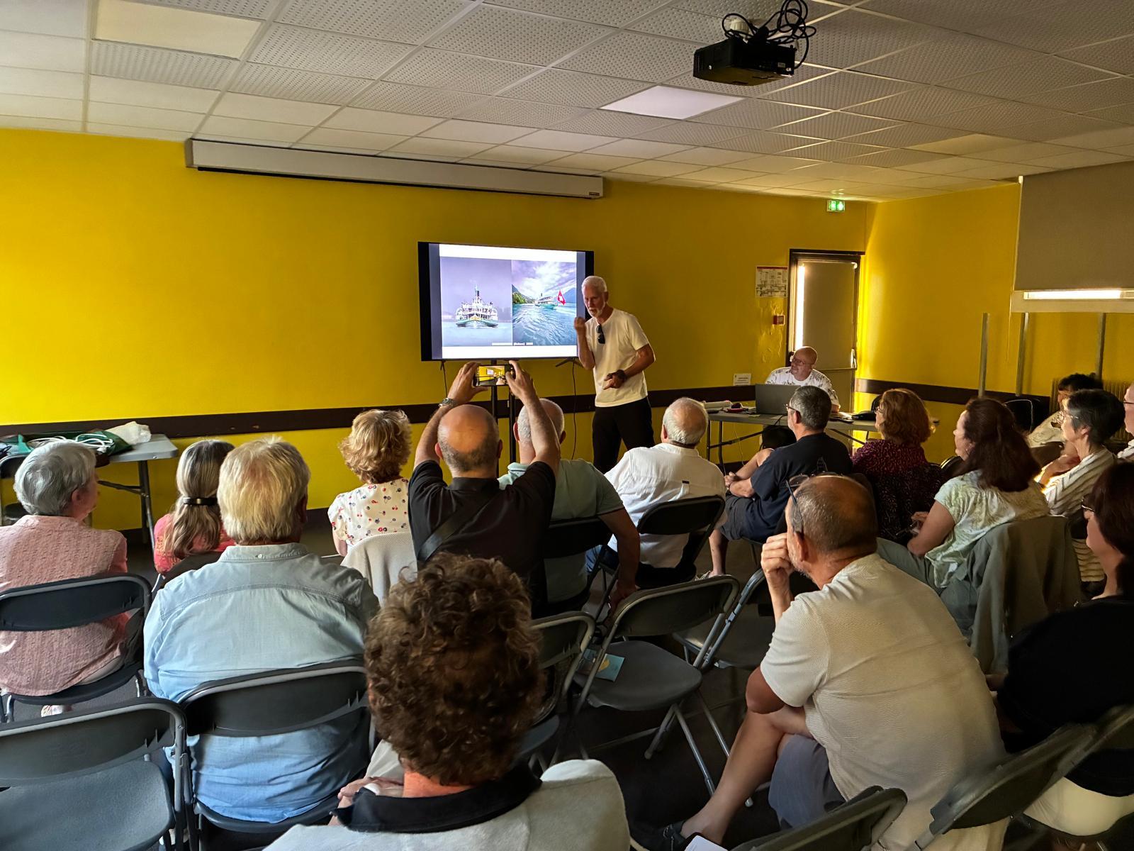 Conférence de David Powell, photographe anglais de paysages.