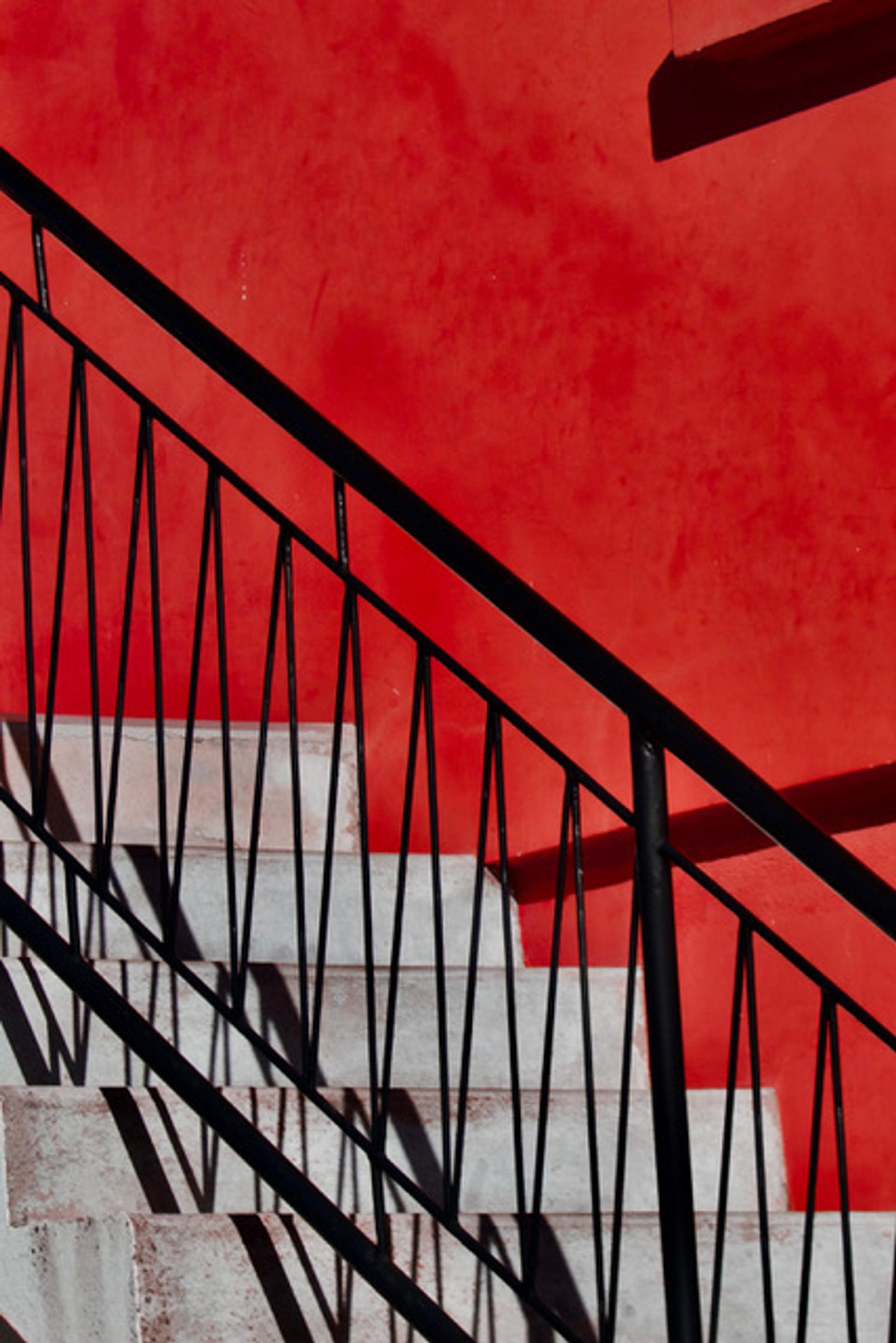 Escalier en rouge