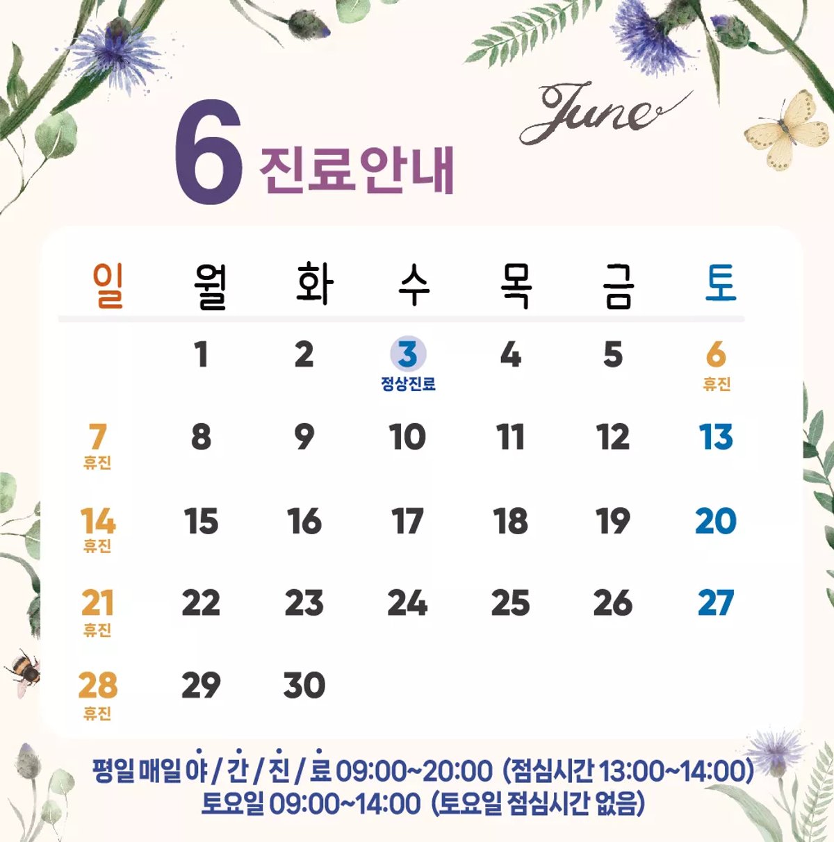 6월 일정