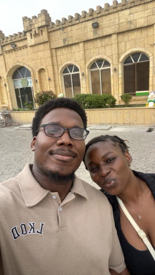 Ebubechukwu Ibeh with his fiancee