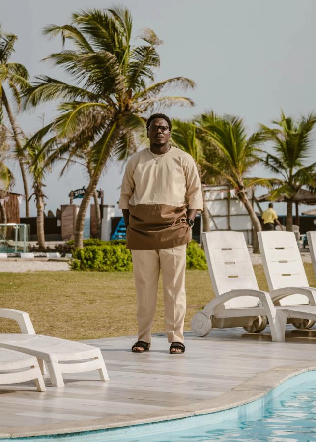 Ebubechukwu Ibeh at the pool side